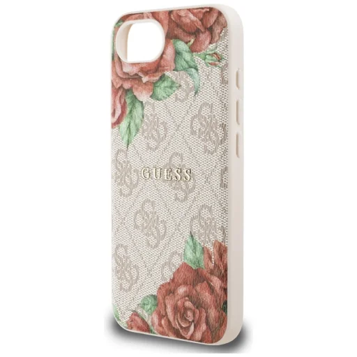  iPhone 16e pink Original Guess 4G Flowers Print MagSafe tok - 6