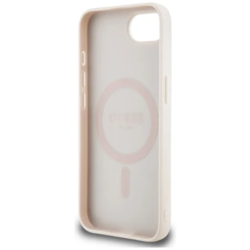  iPhone 16e pink Original Guess 4G Flowers Print MagSafe tok - 7