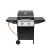 Home GRG02 gázgrill, 2 főégővel, 1 oldalégővel, 3,2 kW égőnkénti teljesítmény, 440x400 mm sütőfelület, nyomásszabályozó készlettel thumbnail