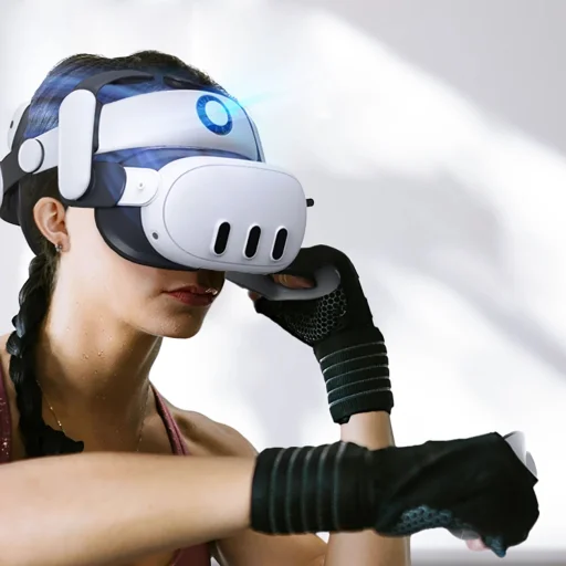 BoboVR S3 Pro tehermentesítő pánt Meta Quest 3 VR szemüveghez + B100 külső akkumulátor - fehér és fekete - 2