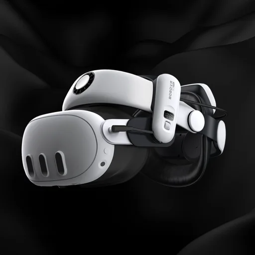 BoboVR S3 Pro tehermentesítő pánt Meta Quest 3 VR szemüveghez + B100 külső akkumulátor - fehér és fekete - 4