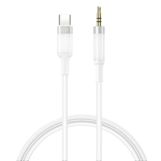 XO kábel audio NB-R279B USB-C - jack 3,5mm 1,0m fehér, - 1