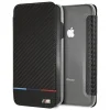  iPhone XS Max Fekete BMW Carbon Tricolor Stripe tok - 1