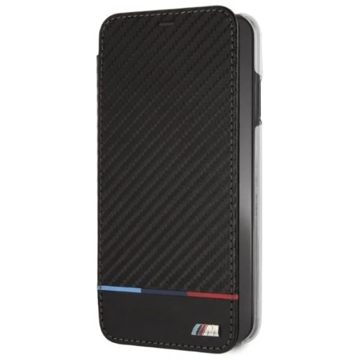  iPhone XS Max Fekete BMW Carbon Tricolor Stripe tok - 2