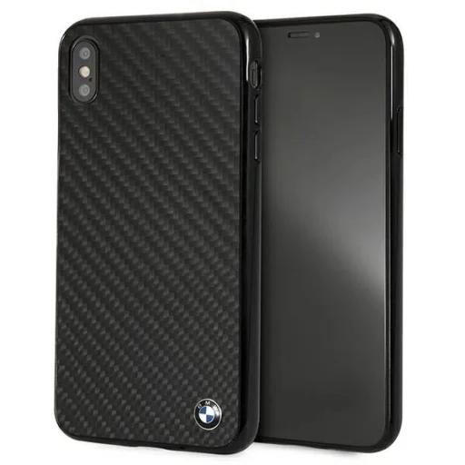  iPhone Xs Max Fekete BMW Signature Carbon fliptok - 1