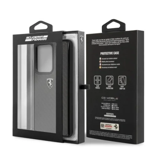 Ferrari Carbon Heritage tok Samsung Galaxy S20 Ultra - Fekete - 7