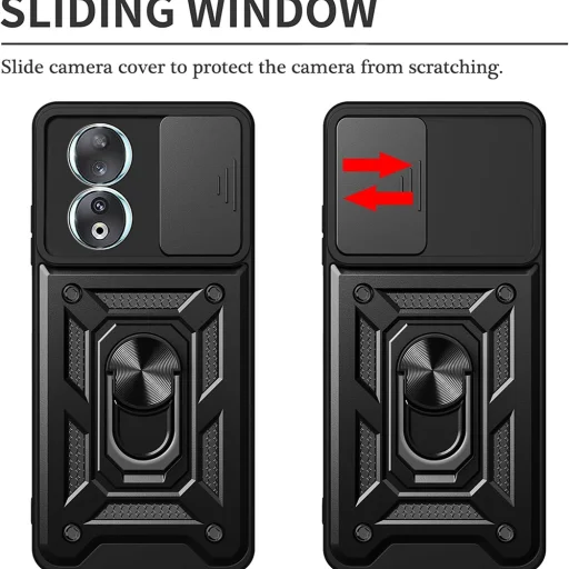  Techsuit - CamShield sorozat - Honor 90 - Fekete tok - 2