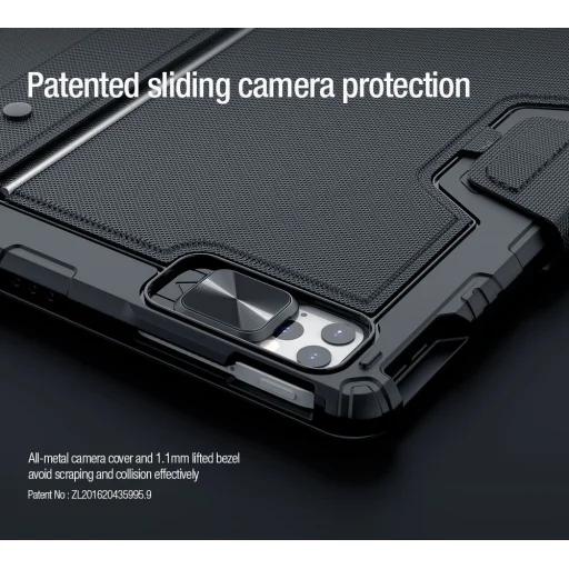 Nillkin Bumper Combo Billentyűzet Tartó Tok iPad Pro 12.9 2020/2021/2022/ Air 13 2024/2025/2026 Fekete - 5