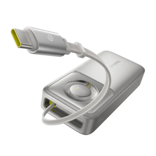 Powerbank Baseus OS Free2Pull 20000mAh 30W + kábel (szürke) - 2