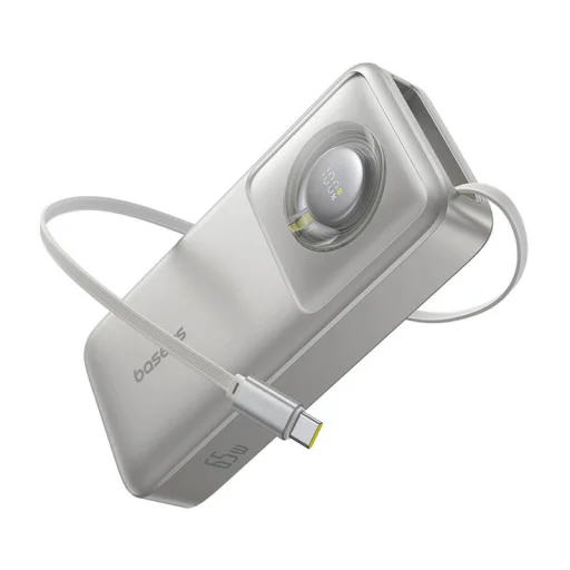 Powerbank Baseus OS Free2Pull 20000mAh 30W + kábel (szürke) - 3