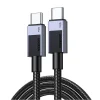 Ugreen L524 PD 3A 1m USB-C to USB-C kábel (szürke), thumbnail