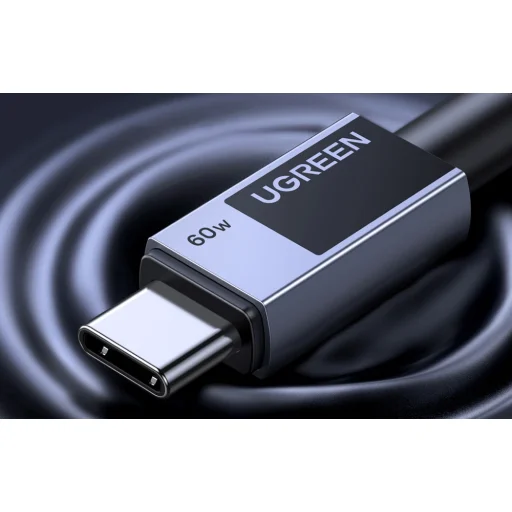 Ugreen L524 PD 3A 1m USB-C to USB-C kábel (szürke), - 8