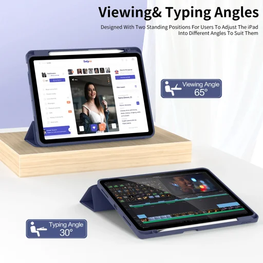  Techsuit - Flex Trifold (ceruzatartóval) - iPad Air 11 (2024) - Zöld tok - 4