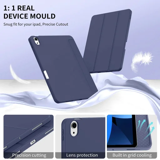  Techsuit - Flex Trifold (ceruzatartóval) - iPad Air 11 (2024) - Zöld tok - 2