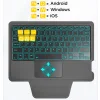  Techsuit - KeyTab Pro (RGB Vezeték nélküli Billentyűzettel / Stylus Tolltartóval) - iPad Air 4 (2020) / Air 5 (2022) / Air 11 (2024-2026) - Fekete tok thumbnail