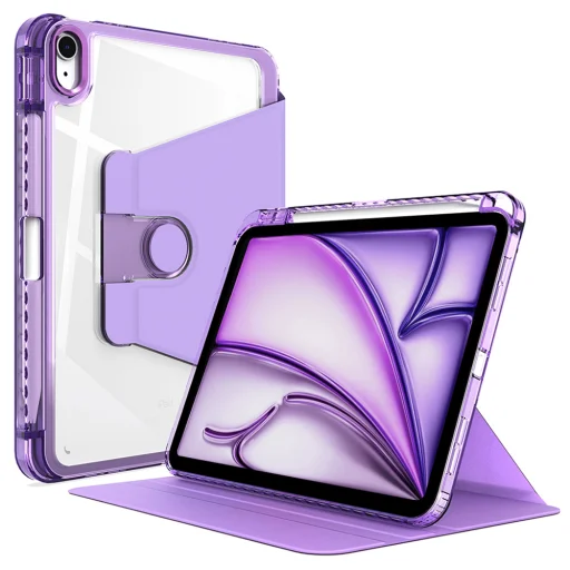  Techsuit - Kristálylátomás - iPad Air 13 (2024-2026) - Lila tok - 1