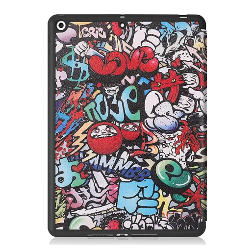  Techsuit - FoldPro - Apple iPad 10.2 (2021/2020/2019) - Városi Hangulat tok - 2