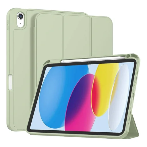 Techsuit - Flex Trifold (ceruzatartóval) - iPad 10 (2022) 10.9 / iPad 11 2025 - Matcha Zöld tok - 1