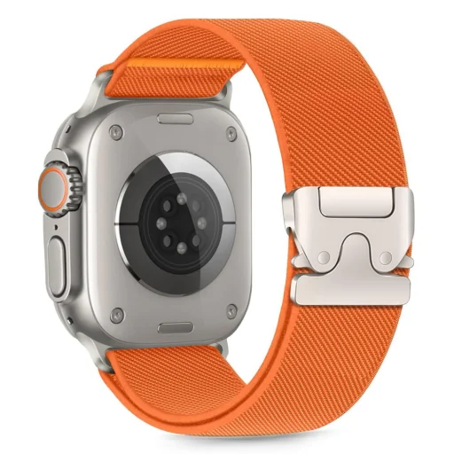 Tech-protect Nylon Clasp Apple Watch 6 / 7 / 8 / 9 / 10 / 11 / Se / Ultra 1 / 2 (44 / 45 / 46 / 49 mm) Narancssárga - 1