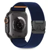Tech-protect Nylon Clasp Apple Watch 6 / 7 / 8 / 9 / 10 / 11 / Se / Ultra 1 / 2 (44 / 45 / 46 / 49 mm) Sötétkék