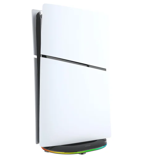 iPega P5S035SAH Vertikálny stojan (2xUSB-A) s RGB osvetlením pre PS5 Slim/PS5 Pro čierny - 4