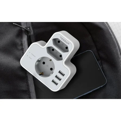 Tessan fali aljzat, elosztó TS-327 USB porttal - 3