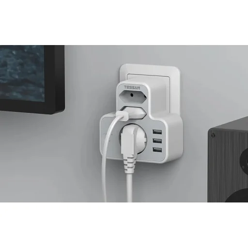 Tessan fali aljzat, elosztó TS-327 USB porttal - 4