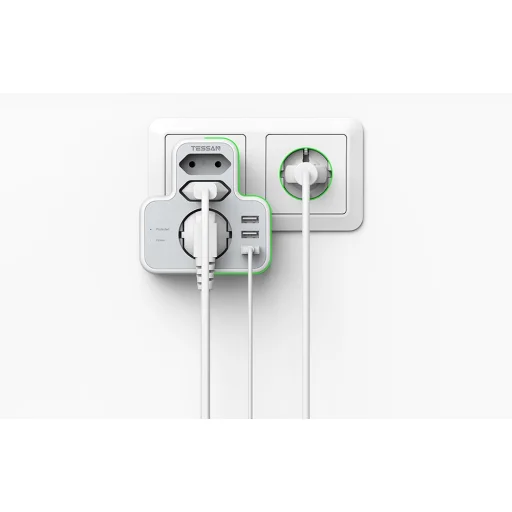 Tessan fali aljzat, elosztó TS-327 USB porttal - 6