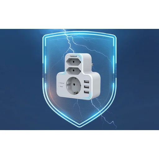 Tessan fali aljzat, elosztó TS-327 USB porttal - 8