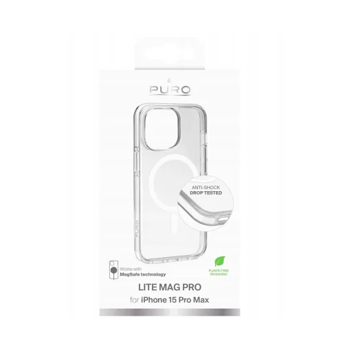 Puro "LITE MAG" TPU+PC tok Magsafe kompatibilitással iPhone 16e-hez, átlátszó tok - 2
