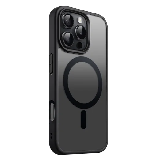 Satin Matt Mágneses Samsung Galaxy A54 5G tok fekete - 2