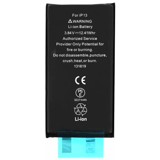  iPhone 13 Fekete OEM Okostelefon akkumulátor (19316) - 3227mAh, kábel nélkül - 2