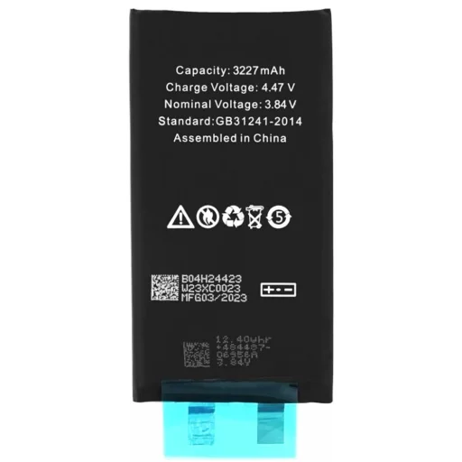  iPhone 13 Fekete OEM Okostelefon akkumulátor (19316) - 3227mAh, kábel nélkül - 3