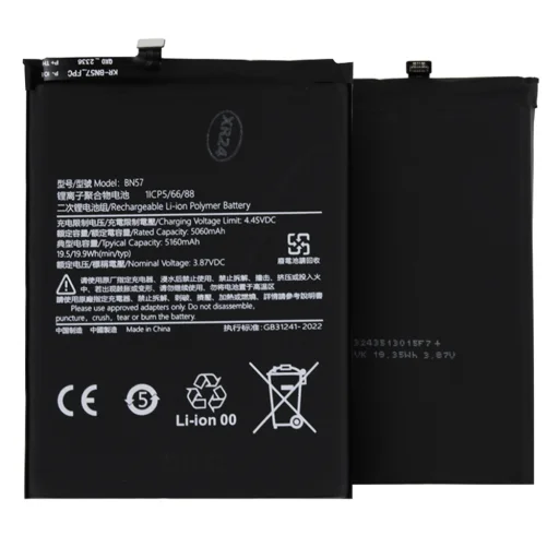  Eredeti Okostelefon Akkumulátor BN57 (18723) - Xiaomi Poco X3 / X3 Pro - 5160mAh - Fekete - 1