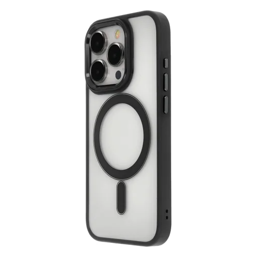 Satin Elegant Mag tok iPhone 12 / 12 Pro 6,1" fekete - 1