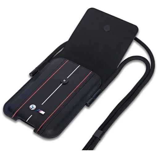 BMW Phone Pouch Piros Csíkos Tok - Fekete - 3