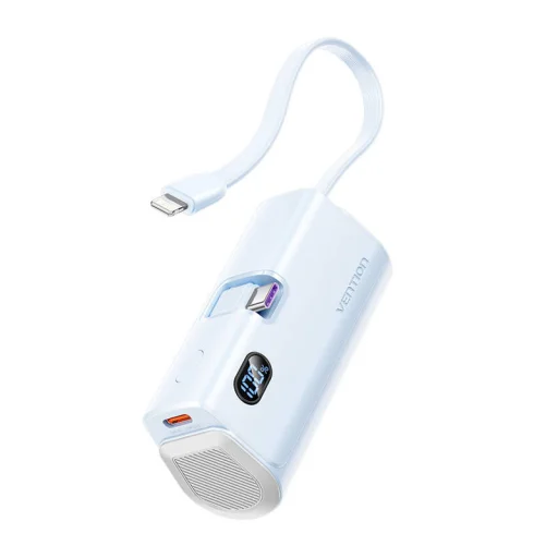PowerBank Vention LED kijelző 4800mAh 22.5W FHQL0 (kék) - 2