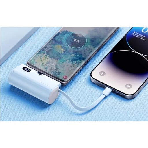 PowerBank Vention LED kijelző 4800mAh 22.5W FHQL0 (kék) - 5