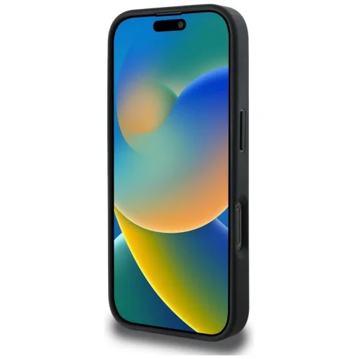  iPhone 16 Pro Max fekete Guess Grained Roses Big 4G logós tok - 5