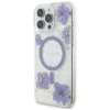  iPhone 16 Pro lila Guess Resin Flowers MagSafe tok thumbnail