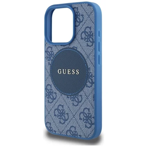  iPhone 16 Pro kék Guess 4G Circle Classic Logo MagSafe tok - 6