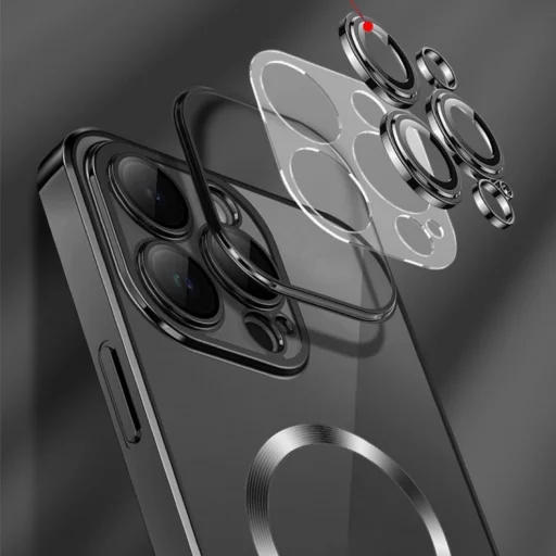 Wozinsky Electroplated Magsafe tok Samsung Galaxy S24 FE - rózsaszín - 4