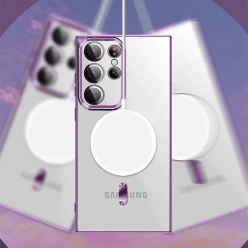 Wozinsky Electroplated Magsafe tok Samsung Galaxy S24 FE - rózsaszín - 8