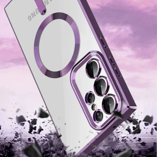 Wozinsky Electroplated Magsafe tok Samsung Galaxy S24 FE - rózsaszín - 10