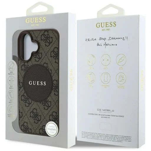  iPhone 16 Guess 4G Circle Classic Logo MagSafe tok - barna - 8