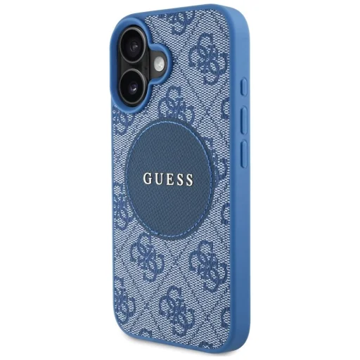  iPhone 16 kék Guess 4G Circle Classic Logo MagSafe tok - 2