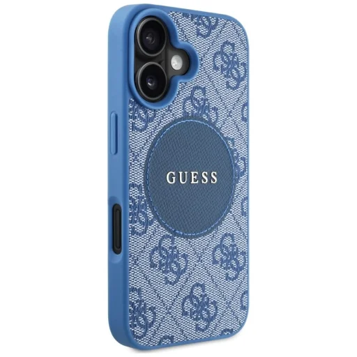  iPhone 16 kék Guess 4G Circle Classic Logo MagSafe tok - 4