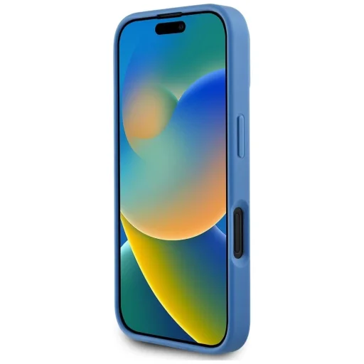  iPhone 16 kék Guess 4G Circle Classic Logo MagSafe tok - 5