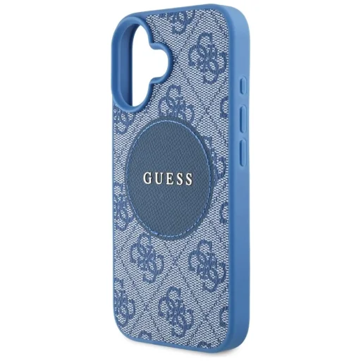  iPhone 16 kék Guess 4G Circle Classic Logo MagSafe tok - 6