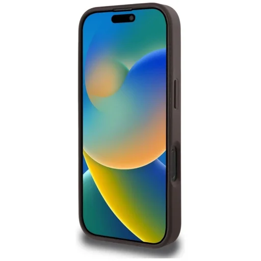  iPhone 16 Pro Barna Guess 4G Circle Classic Logo MagSafe tok - 5